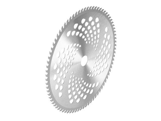 80 Teeth Lawn Mower Trimmer Alloy Circular Outer Diameter 255mm Inner Diameter 254mm Brush Cutter Saw Wheel Discs Garden Tools Accessories (Silver)