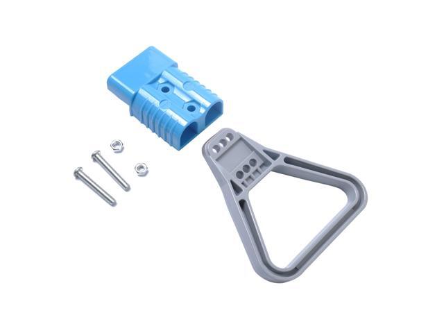 Universal 600V 175A Battery Connect Quick Connector Plug For Forklift Winch Trailer Driver Electrical Devices (Blue)