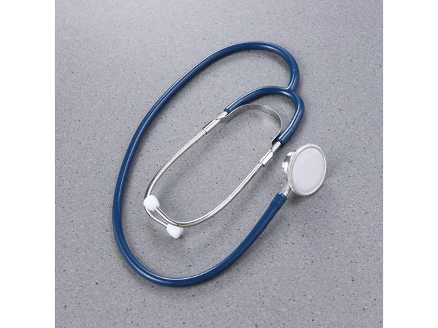 Double Sided Stethoscope Portable Medical Aid Auscultation Stethoscope Device Equipment Tool (Black)