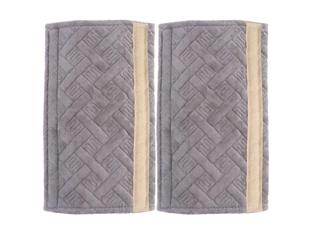 1 Pair Auto Car Seat Belt Covers Seat Shoulder Pads Cushions Breathable Seat Belt Strap Covers for Decoration Protection (Black)