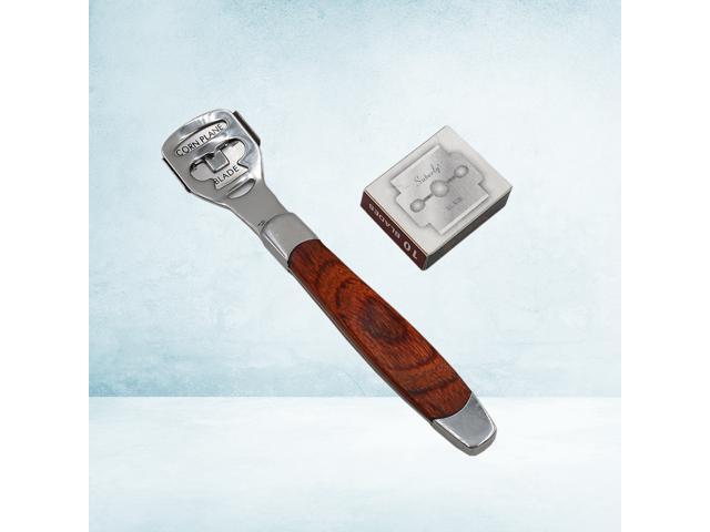 1 Set of DIY Leather Shovel Leather Edge Trimmer Wooden Handle Skiving Tool Leather Art Supply for Store Home