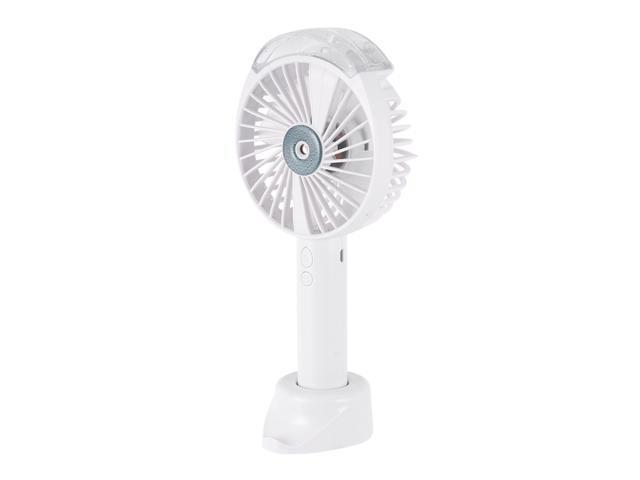 1PC USB Rechargeable Handheld Fan Automatic Mist Spray Fan Multifunction Portable Mini Fan (Blue 1200MAH)