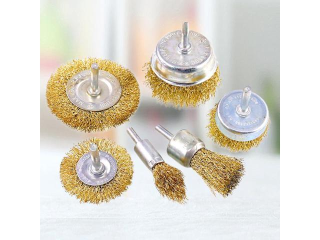 6Pcs Durable Sand Cloth Hundred Impeller Wood Grinding and Polishing T Grinding Bit