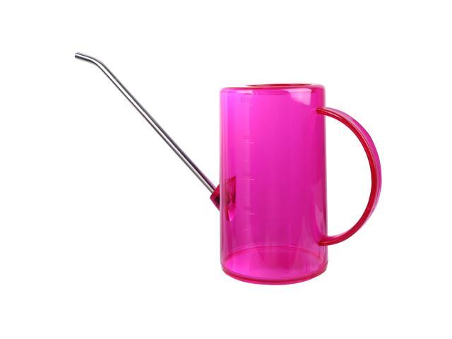 Portable Watering Can Long Mouth Pot Garden Potted Watering Kettle Container Home Large Capacity Kettle for Garden (Black Transparent)