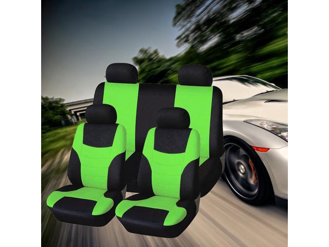 8Pcs Universal Classic Car Seat Cover Seat Protector Car Styling Seat Covers Set (Fluorescent Green)
