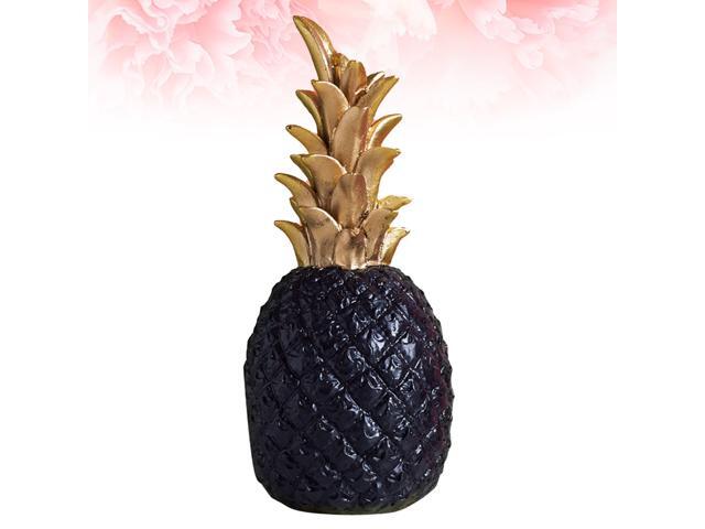 Fruit Decorations Simulation Desktop Decoration Pineapple Crafts Table Ornament for Home Kitchen Living Room (White)