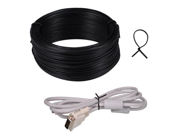 55 Meters PVC Glue Coated Wire Binding Garden Wire Binding Iron Wire (White)