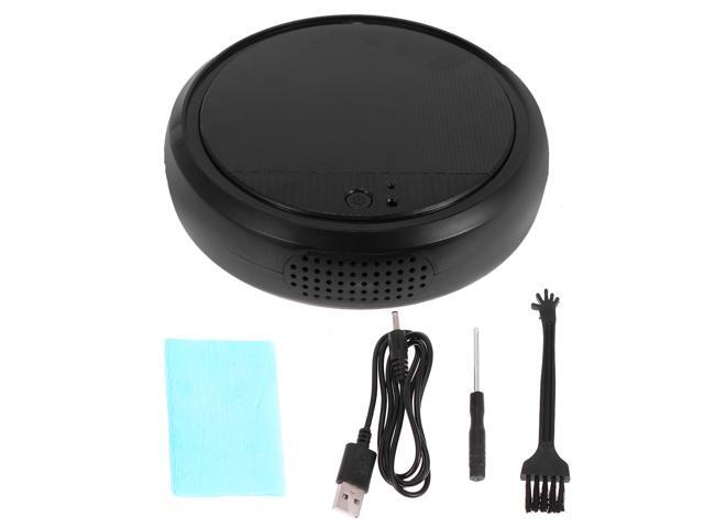 1PC 4-in-1 Sweeping Robot Smart Automatic UV Vacuum Cleaner Dust Catcher for Home (Black)