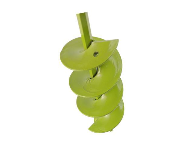 1 Pc 5x22cm Spiral Auger Hole Digger Tools Flowers Vegetables Growing Drill Borer Hole Digger (Green)