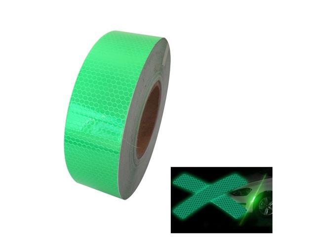 5cmx45m Lattice Reflective Warning Strip Car Sticker Truck Safety Marking Sticker Color Reflective Stickers for Cars(White)