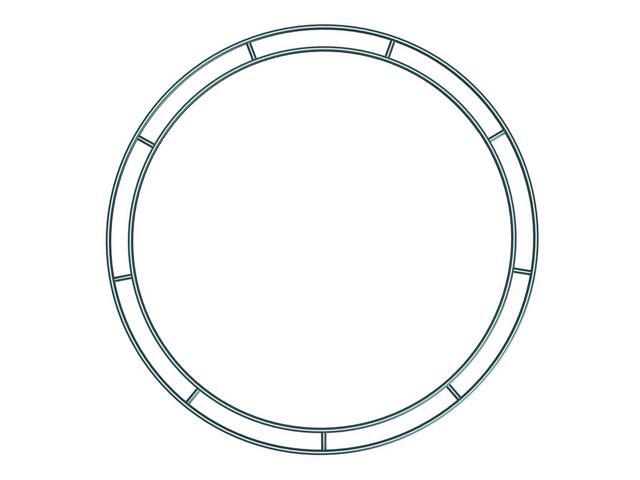 1pc Iron Wreath Hoop Iron Frame Wreath Hoop Accessory Home Decor Accessory