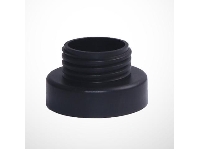 80mm to 48mm Two Way Barrel Adapter Yard Garden Tap Hose Valve Adapter Connector Fittings (Black)