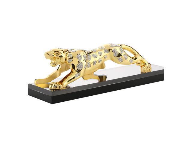 Car Ornament Money Leopard Shape Perfume Air Freshener Essential Oil Auto Interior Decoration Dashboard Golden