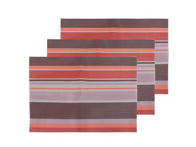 3pcs Durable Cup Mat PVC Cup Pad Water-proof Western Mat Heat-resistant Cup Pad