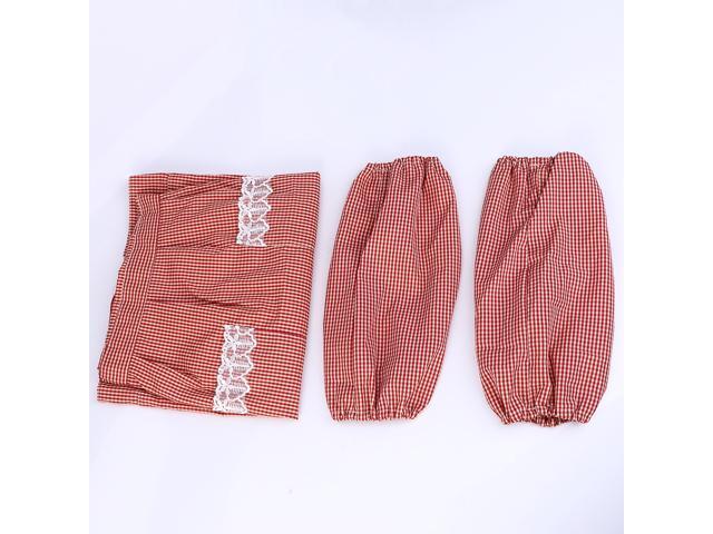 1 Set Long Style Apron Waterproof Apron Waterproof Oversleeve Apron for Home Housework Kitchen (1 Apron 1 Pair Sleeve Green)