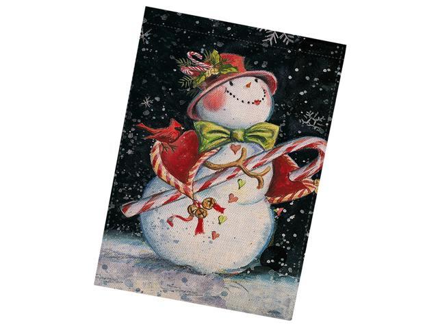 1PC Christmas Garden Flag Courtyard Decor Flag Creative Garden Flag Decor