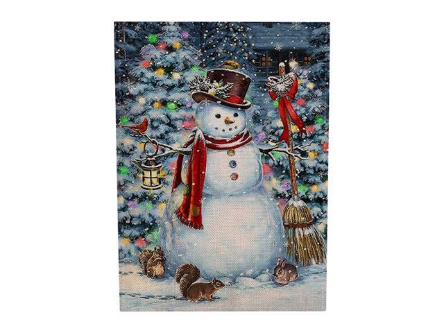 1PC Christmas Garden Flag Courtyard Decor Flag Creative Garden Flag Decor