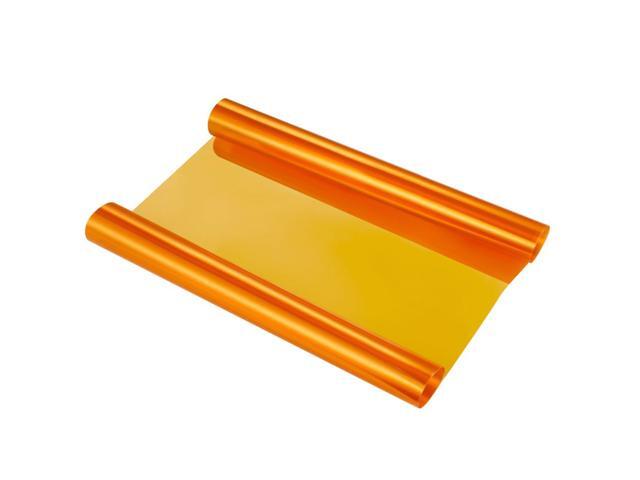 30 ×120CM Self Adhesive Headlights Tail Lights Fog Lights Tint Vinyl Film (Orange)