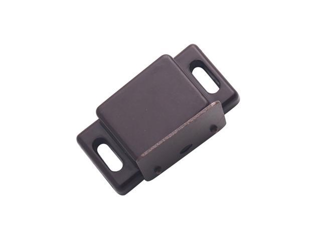 12PC Cabinet Door Strong Magnetic ABS Touch Cabinet Door Magnetic Suction Closet Magnet Door Suction Bead Buckles (Brown)