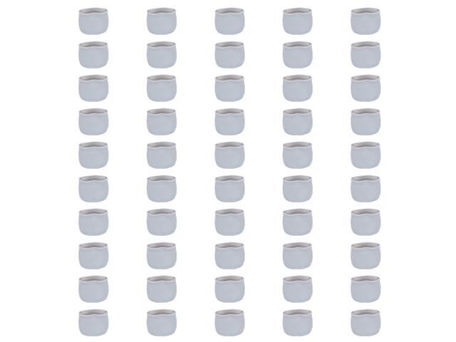 50PCS Desk Leg Protective Cover Silicone Table Chair Foot Cover Leg Mats Mute Chair Footpads Stylish Chair Desk Foot Sleeves for Home Store (Grey)