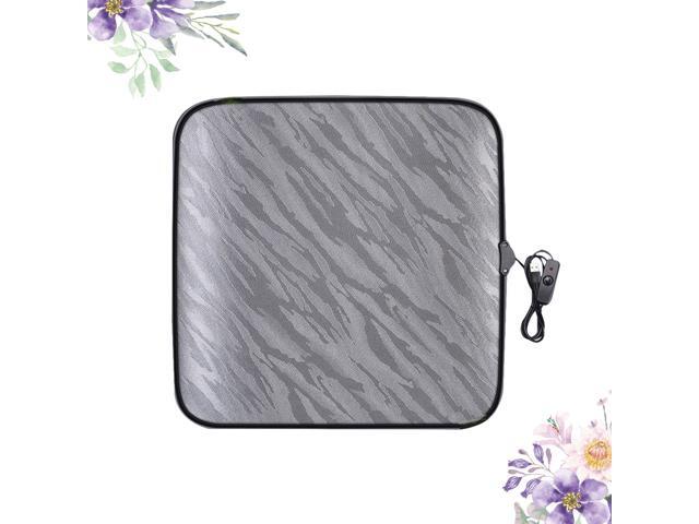 Auto USB Heating Seat Pad Practical General Auto Heated Seat Cover Winter Heated Car Seat Cushion (Black)