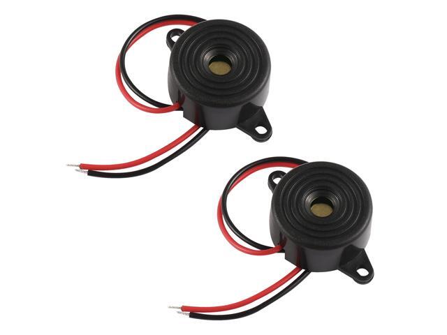 UKCOCO 2Pcs SFM-20-B Active Piezoelectric Buzzer Continuous Sounder Buzzer Beep Tone Speaker Alarm with Lead Wire for Classroom Game Show Physics