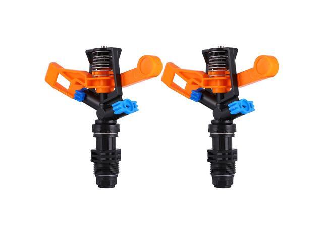 2PCS 360°Atomizing Spray-head Automatic Watering Sprinkler Gardening Irrigation Spray Nozzle Plastic Rotating Water Sprayer for Gardening Use