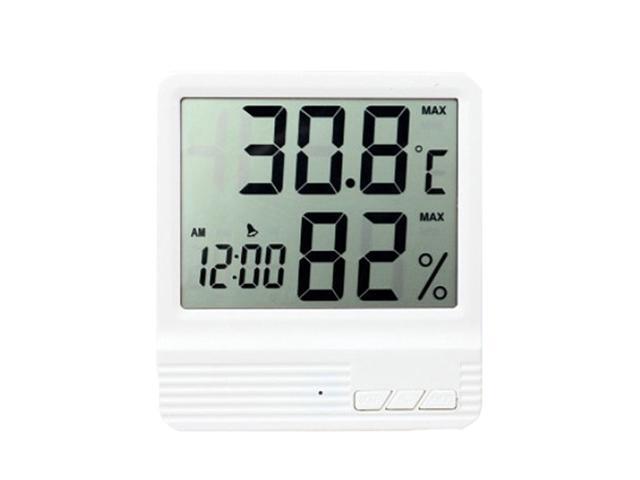 Digital Hygrometer Thermometer Temperature Humidity Monitor High Precision Meter (White)