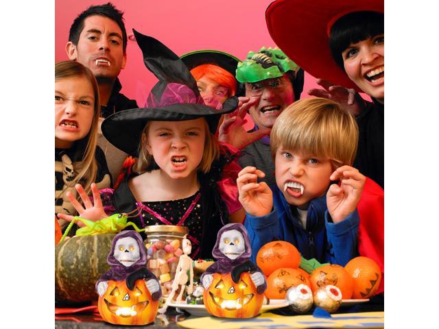 Halloween Pumpkin Laughing Witch Desktop LED Lamp Home Adornment Halloween Desk Decoration Lamp Desktop Decoration Prop for Halloween Party Supplies