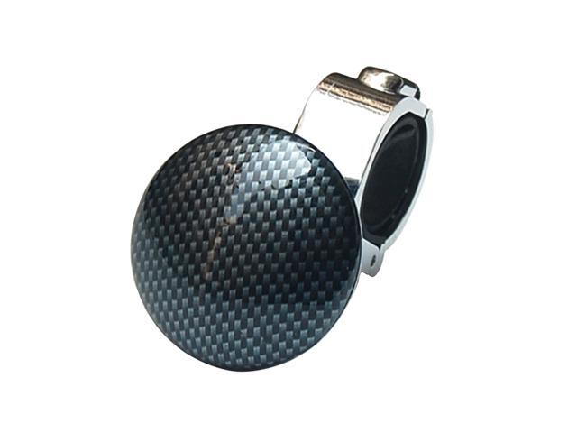 Metal Steering Wheel Assistive Ball Power Booster Ball Spinner Steering Wheel Knob for Car Vehicle (Carbon Fiber Color)