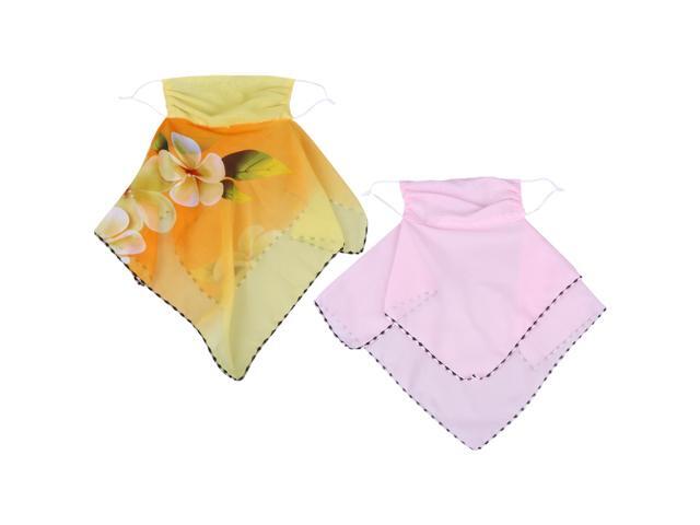 2PCS Chiffon Scarf Multifunctional Sunproof Face Mask Neck Protector for Outdoor Sports Riding