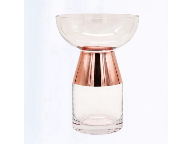European Style Geometry Shape Flower Shelf Simple Fashion Flower Stand Flower Pot Shelf Plant Flower Rack for Living Room Garden (Transparent L Size)