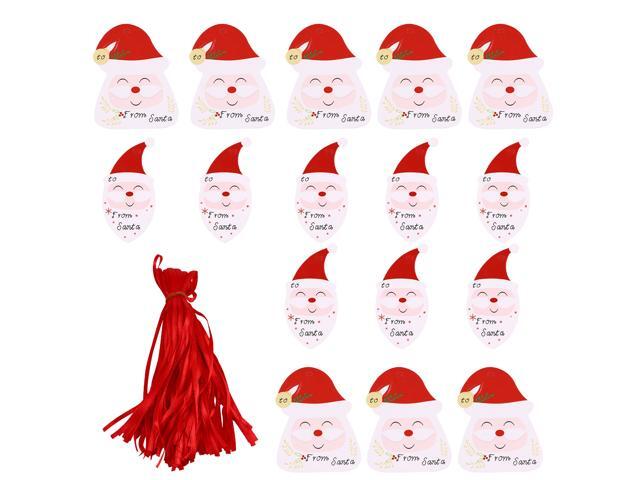 100pcs Interesting Hanging Paper Tags Festival Present Tags Christmas Tag Cards