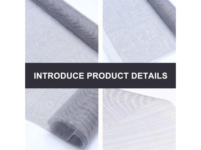 12x1m Glass Fiber Window Screen Mesh Screen Insect Mosquito Protection Net Practical Window Screen Mesh for Home (Grey)