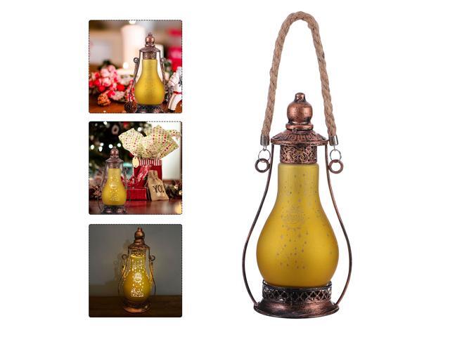Christmas Decoration LED Oil Lamp Traditional Look Lantern Lighting Ornaments