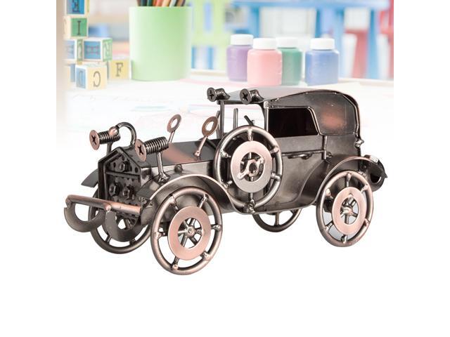 Iron Vintage Car Model Antique Classic Model Toy Car for Home Table Decor (Bronze)