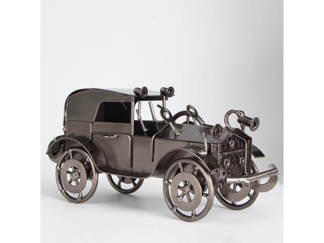 Iron Vintage Car Model Antique Classic Model Toy Car for Home Table Decor (Bronze)