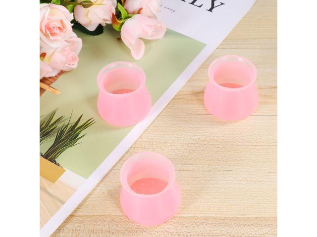 50PCS Desk Leg Protective Cover Silicone Table Chair Foot Cover Leg Mats Mute Chair Footpads Stylish Chair Desk Foot Sleeves for Home Store (Grey)