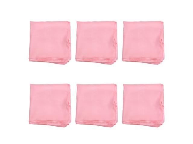 6pcs Solid Color Square Napkin Cloth Simple Style Table Cloth Tableware Pad Placemat for Home Restaurant Hotel 40x40cm(White)