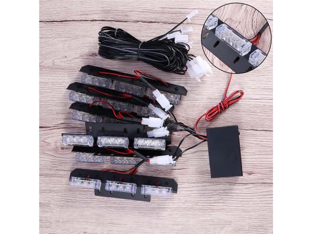 54 LED Ultra Bright Emergency Strobe Lights for Trucks Cars Vehicle Warning Flashing Light (Yellow Light)