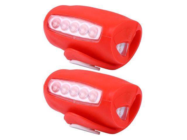 2 PCS Bike Light Cycling Headlight Taillight 7LED Lights for Night Cycling
