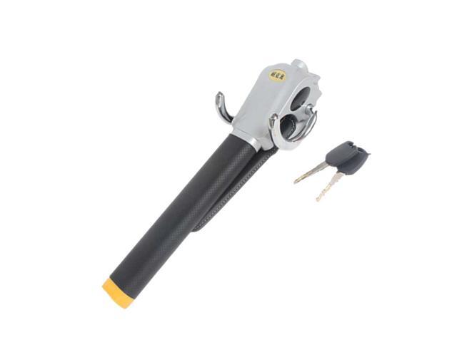 Car Steering Wheel Lock Foldable High Safty Anti-Theft Lock for SUV Truck (Black)