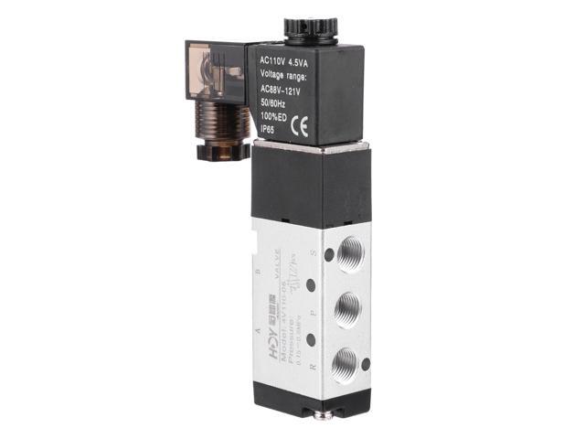 Solenoid DC12V Single Coil Pilot-Operated Electric 2 Position 5 Way