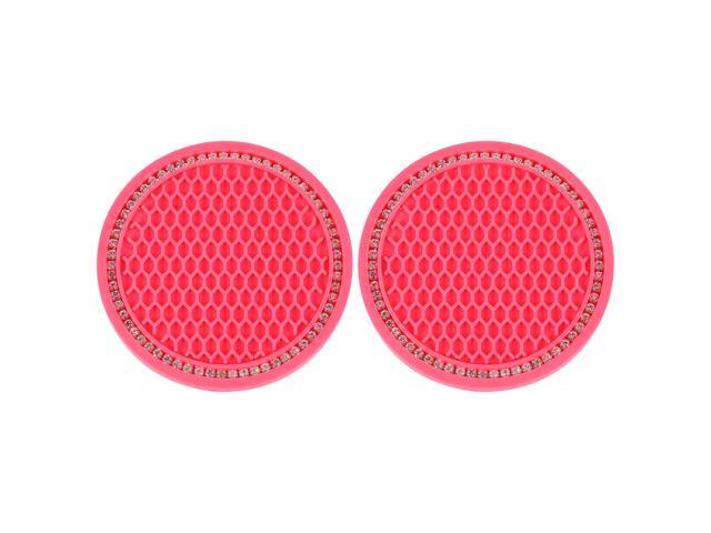 2 Pcs Silicone Car Coasters Water Cup Holder Cushion Heat Insulation Cup Mats