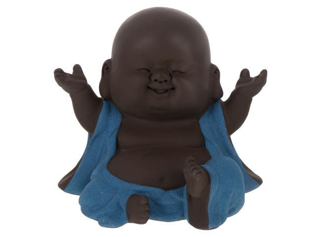 1pc Decorative Buddha Statue Ornaments Tea Pet Ornaments Laughing Buddha Crafts