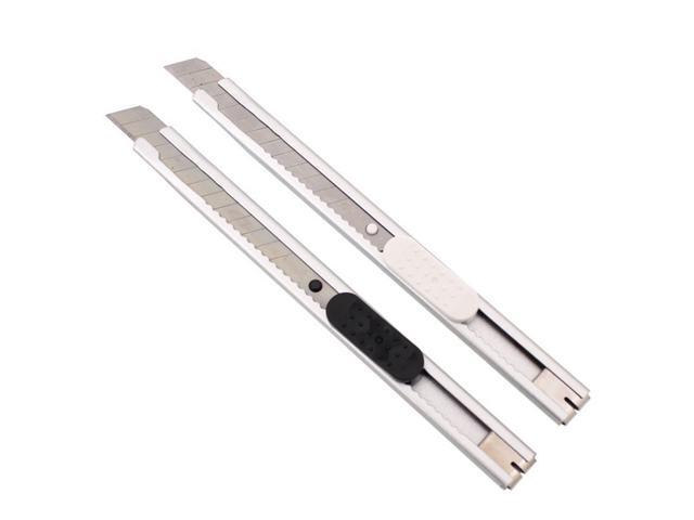 4pcs Metal Paper Cutter Cutting Utility Cutter Retractable Tool Sharp Pointed Letter Opener for Students School Office (Random Color)