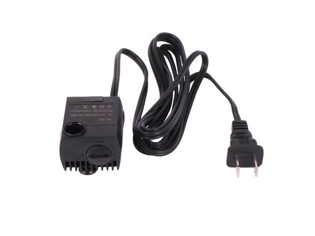 Mini Quiet Fish Tank Submersible Water Pump for Fountains Ponds Aquarium Fish Tank Statuary with US Plug (Black)