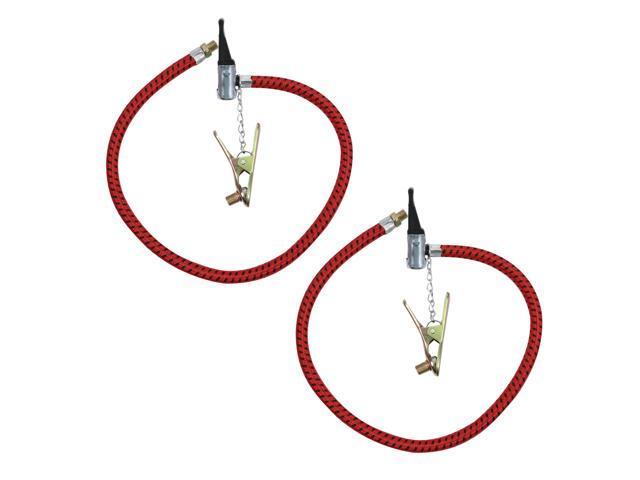 2pcs Bicycles Tyre Tire Hand Air Pump Inflator Bike Replacement Hose Tubes
