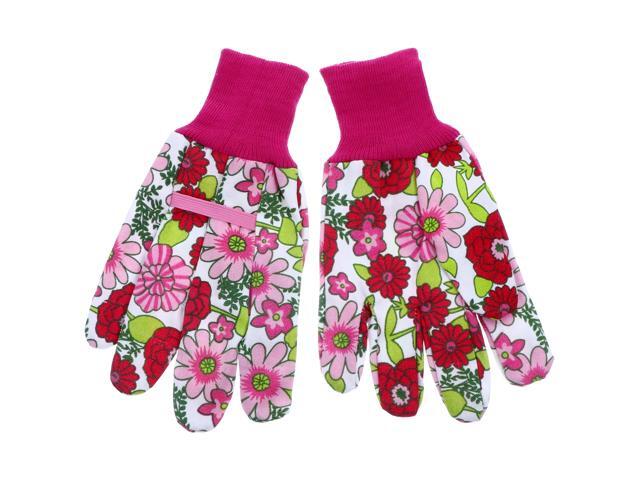1 Pair Flower Pattern Thorn Proof Breathable Protective Gloves Work Gloves Gardening Gloves