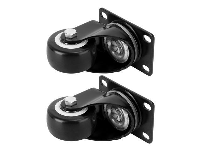 2pcs Load-bearing Casters Noiseless Industrial Casters Carrying Tools (Black)